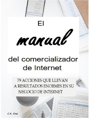 cover image of El manual del comercializador de Internet